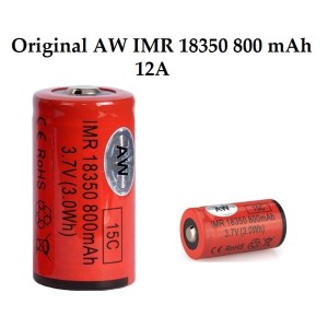 Νέα Μπαταρία AW IMR 18350 LiMn 800 mAh